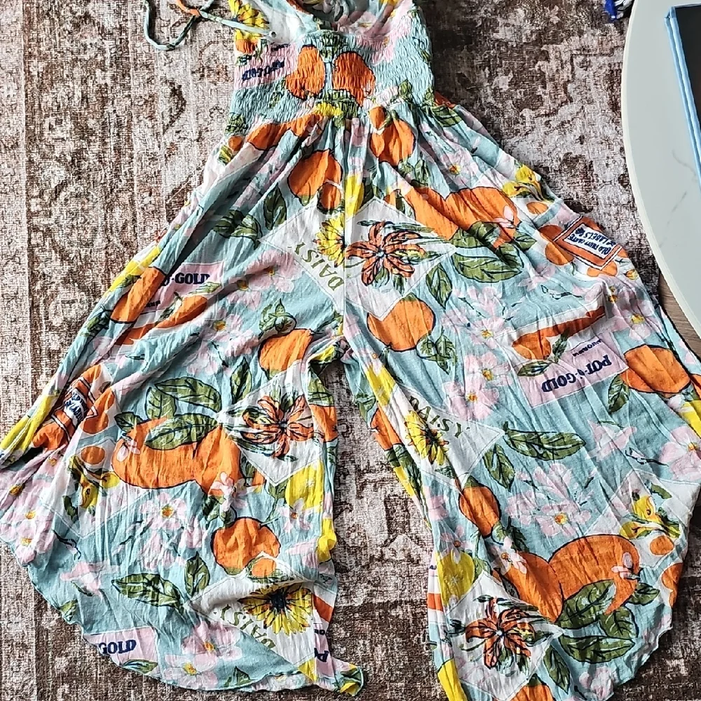 UO 100% Cotton Beach Halter Jumpsuit BNWOT - Picture 1 of 6